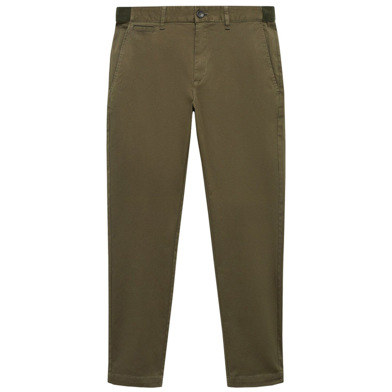 شلوار اسلیم فیت مردانه مانگو مدل کتان کد MG570PRA