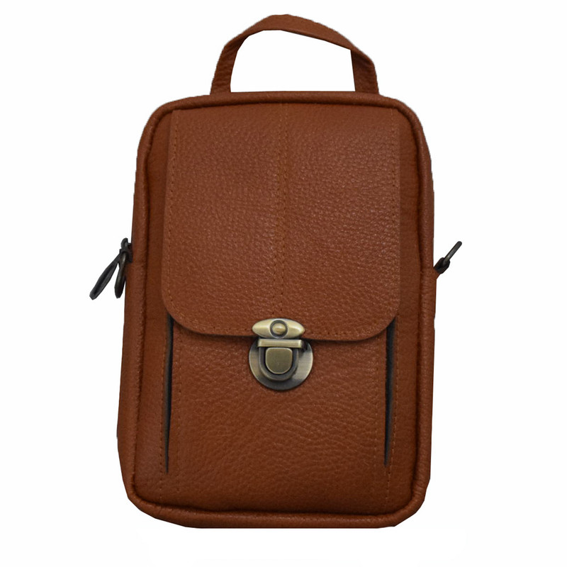 کیف رودوشی مردانه مدل چرم طبیعی کد TA78