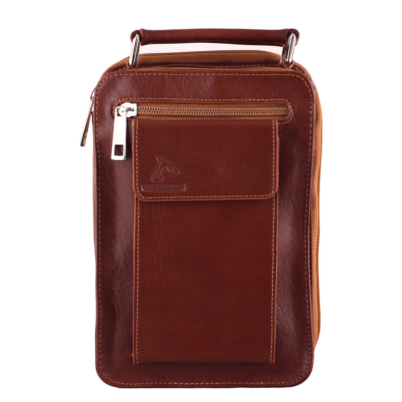 کیف رودوشی مردانه چرم بارز مدل DG10.1