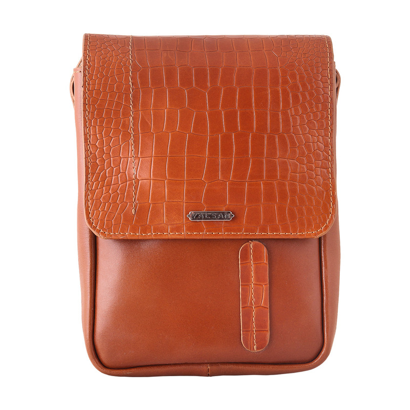 کیف رودوشی مردانه چرم یلسان مدل ماهان کد 010-PRM-02 دارای 3 محفظه