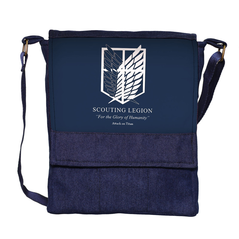 کیف دوشی گالری چی چاپ طرح attack on titan کد 65870