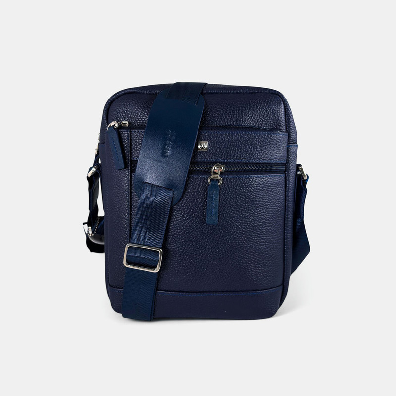 کیف رودوشی مردانه چرم نفیس مدل 43000130 دارای یک محفظه