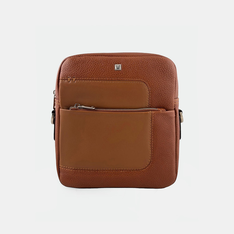 کیف رودوشی مردانه چرم نفیس مدل 43000109 دارای یک محفظه اصلی