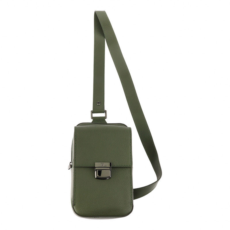 کیف کراس بادی مردانه چرم مشهد مدل V5007-038-01 دارای 1 محفظه