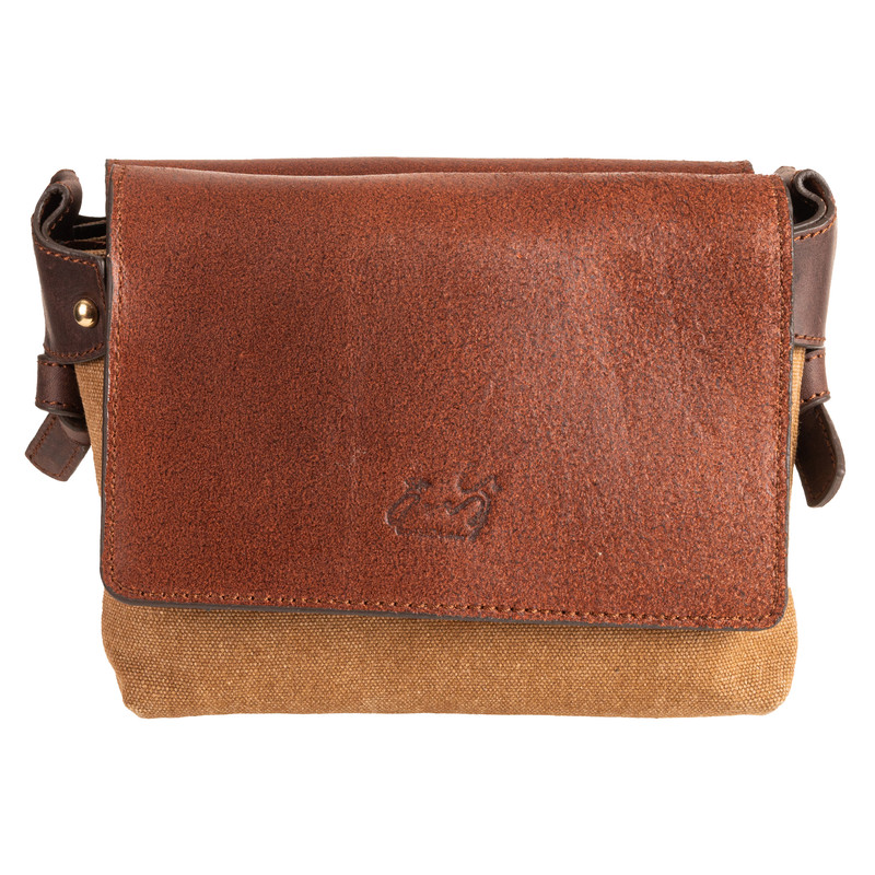 کیف رودوشی چرم آسو مدل تیروژه چاپ برزنت کد 04