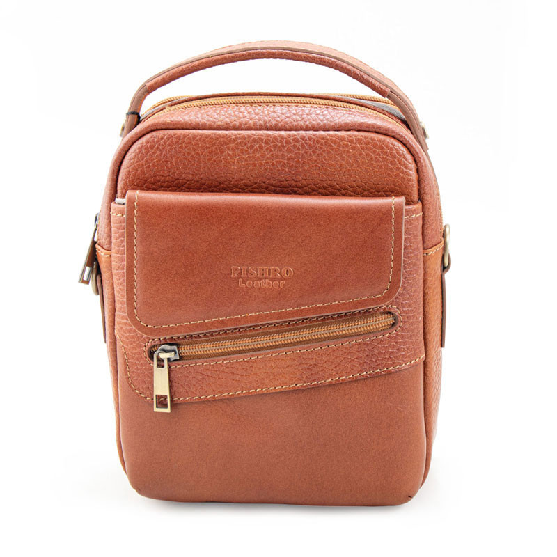 کیف رودوشی مردانه چرم پیشرو مدل سالار دارای 5 محفظه