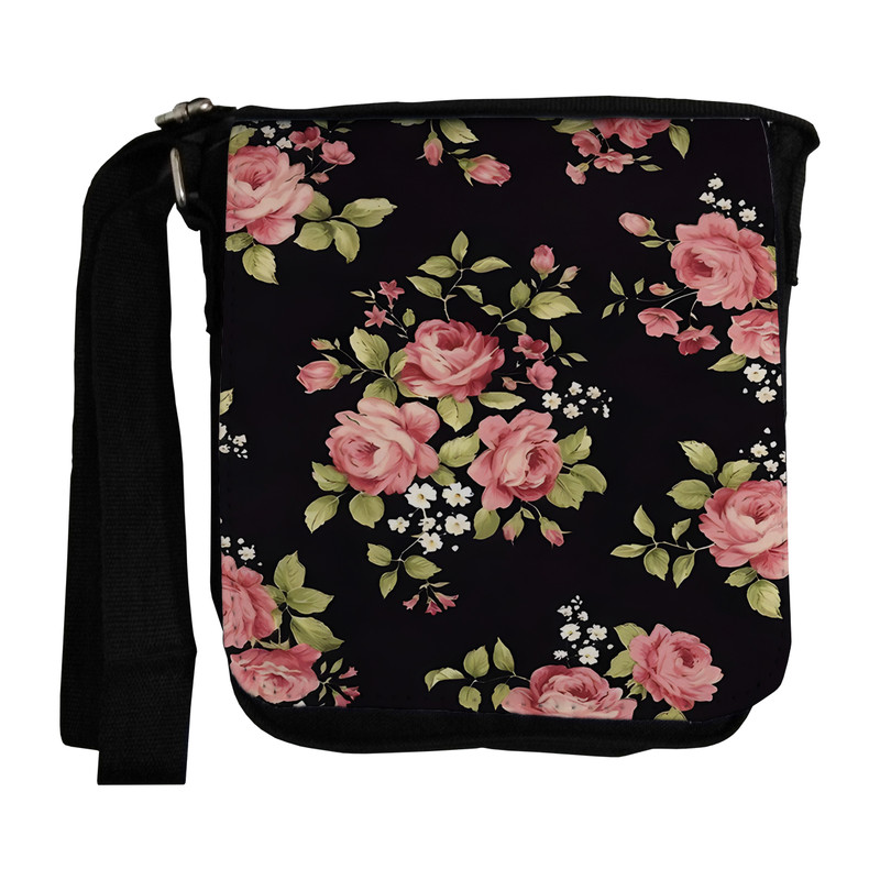 کیف رودوشی طرح نقش و نگار گل کد nb284