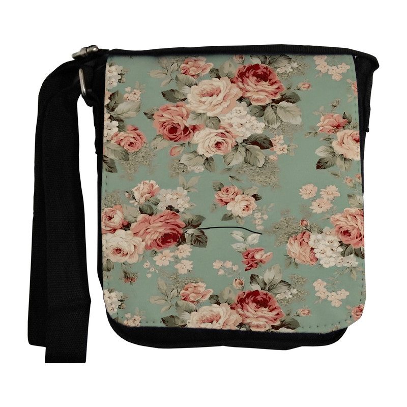 کیف رودوشی طرح نقش و نگار گل کد nb279