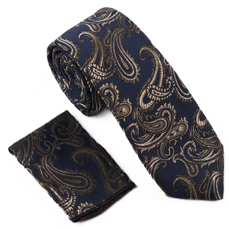 ست کراوات و دستمال جیب مردانه مدل A19