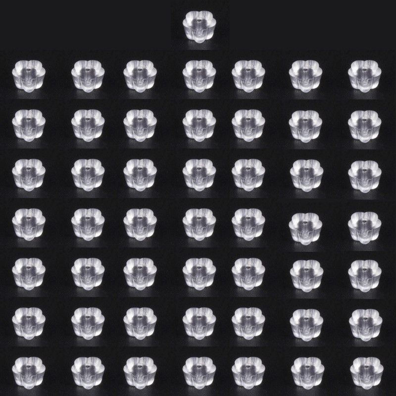 پشت گوشواره طرح گل بسته 50 عددی