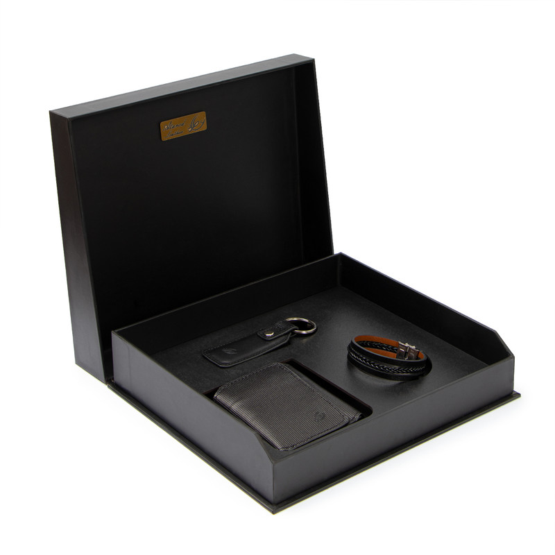 ست هدیه مردانه چرم عطارد مدل چرم طبیعی کد A120