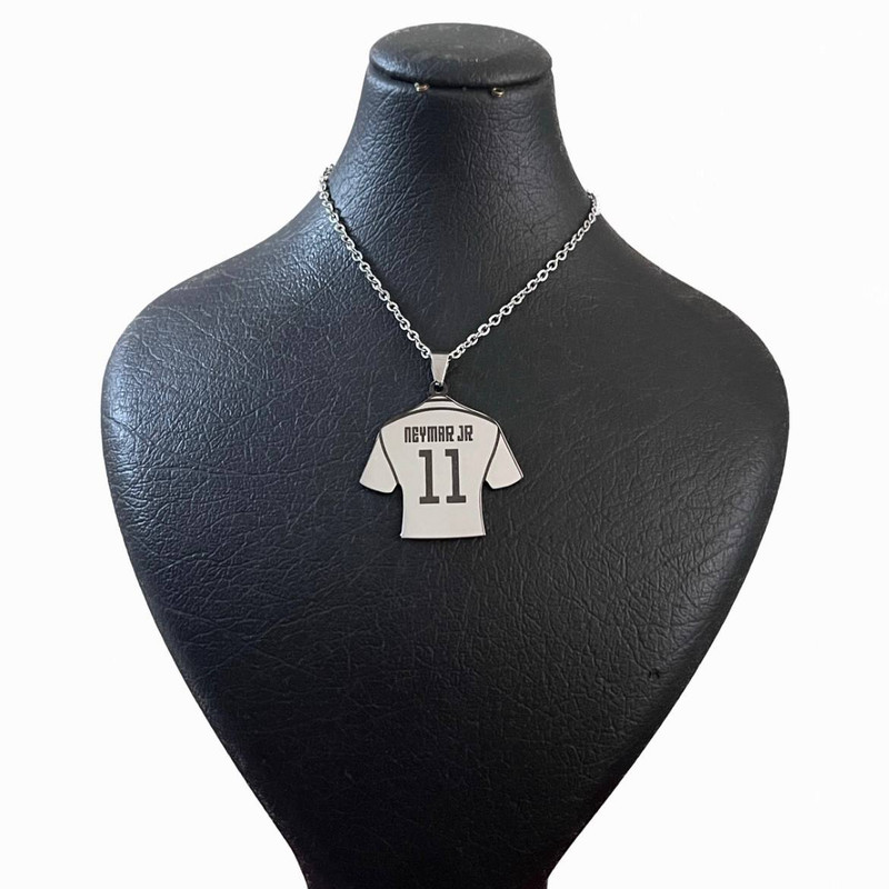 گردنبند مدل فوتبالی پیراهن نیمار کد 011