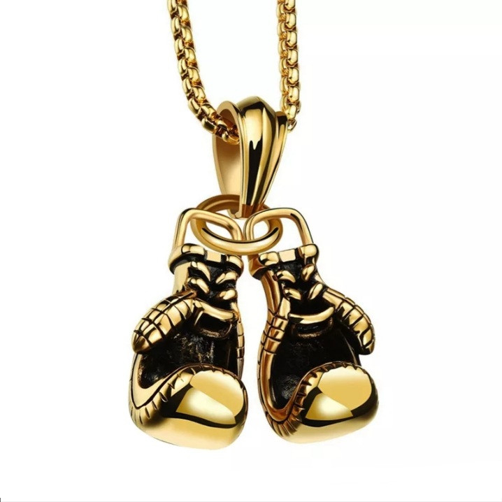 گردنبند مردانه مدل دستکش بوکس