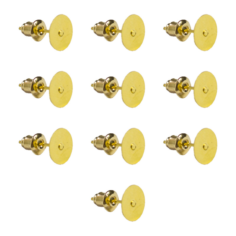 پایه گوشواره میخی و بست پشت گوشواره کد M1  بسته 10 عددی