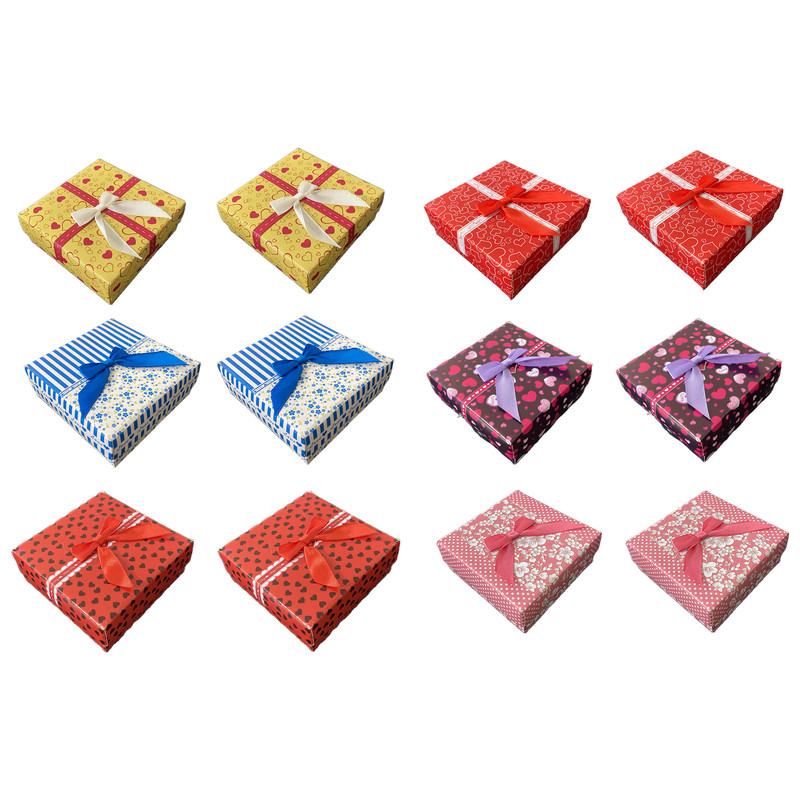 جعبه جواهرات مدل مقوایی کد ZBBA01 بسته ۱۲ عددی