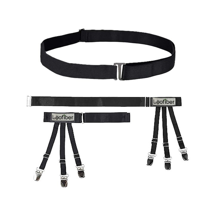 کمربند و نگهدارنده پیراهن لوفایبر مدل ارگانایزر مجموعه سه عددی