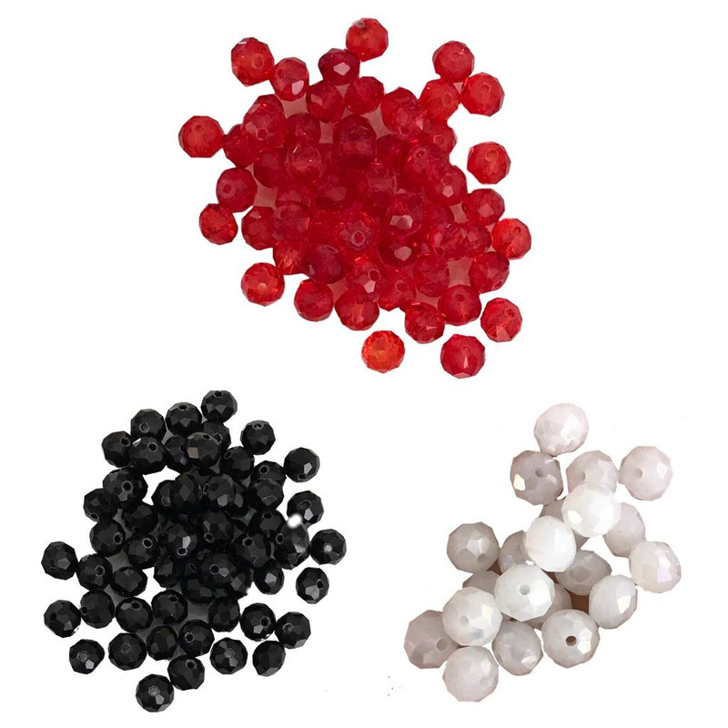 مهره دستبند مدل تراش دار کد 180 مجموعه 200 عددی