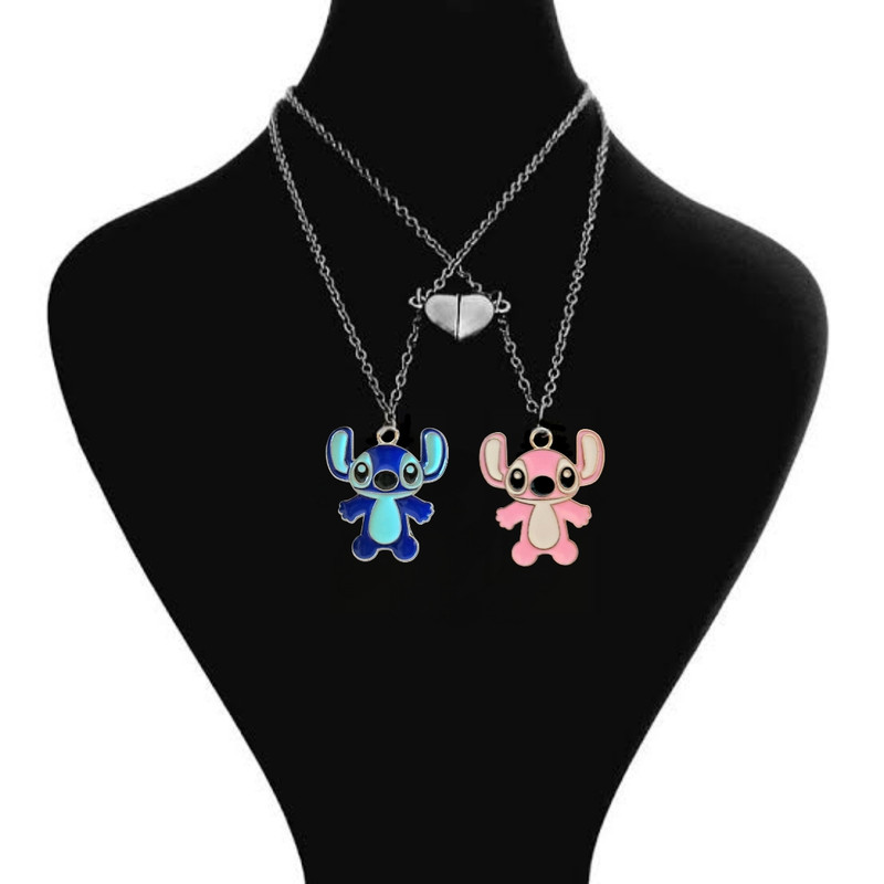 گردنبند مدل استیچ و آنجل دوستی مجموعه دو عددی