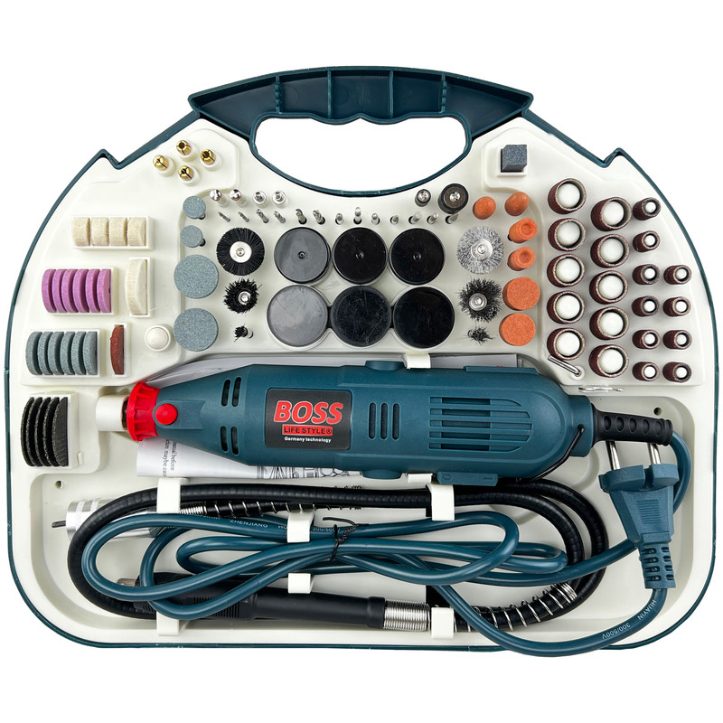 فرز انگشتی مینیاتوری و حکاکی باس مدل DIE-GRINDER مجموعه 200 عددی