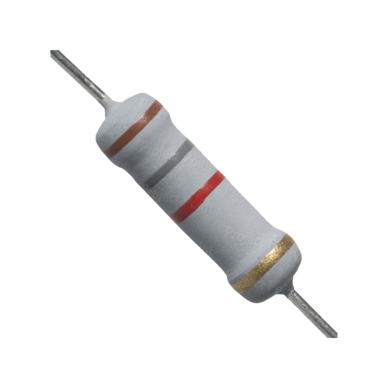 مقاومت 1.8کیلو اهم 1 وات کد 1.8K/1W بسته 50 عددی