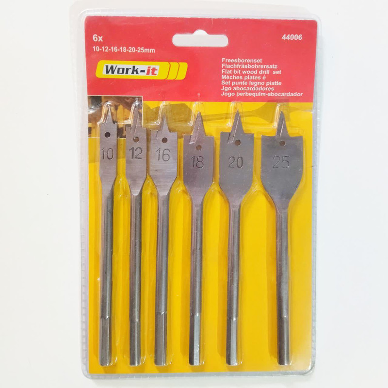 مجموعه 6 عددی مته برگی ورک ایت کد 256