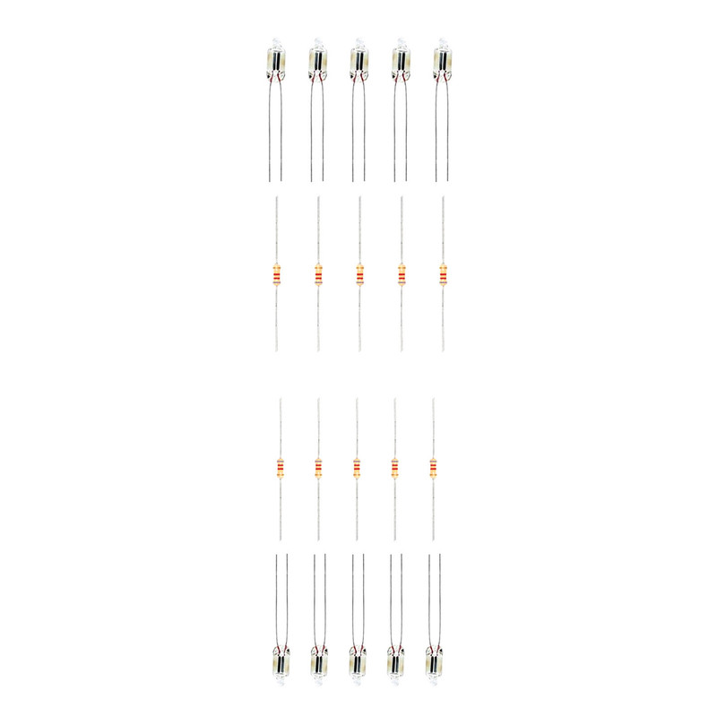 لامپ نئون و مقاومت مدل N-25 مجموعه 20 عددی