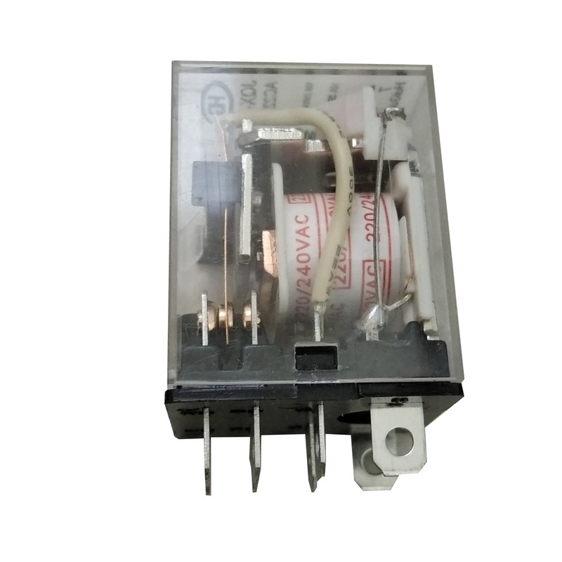 رله دو کنتاکت 220 ولت 10 آمپر مدل شیشه ای