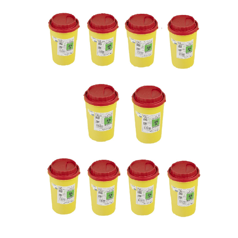 سیفتی باکس بایو سیف مدل 1.5 ظرفیت 1500 میلی لیتر بسته 10 عددی