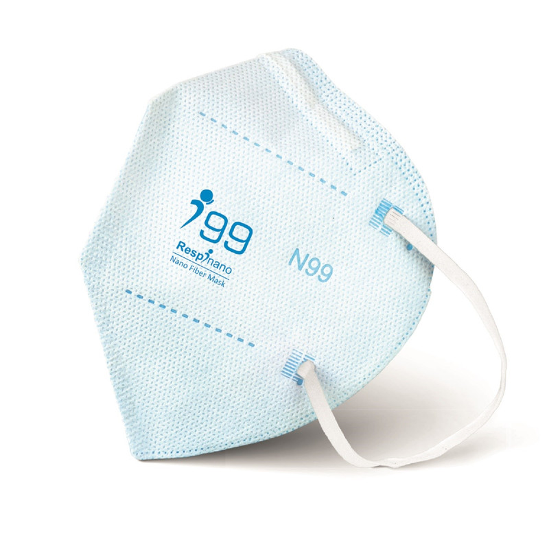 ماسک تنفسی ریما مدل وی تایپ N99 نانوالیاف رسپی نانو بسته 10 عددی