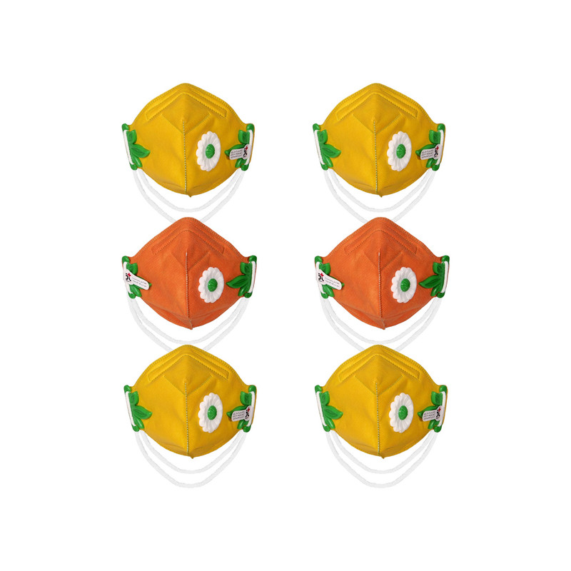 ماسک تنفسی کودک جانان طب مدل نوجوان دخترانه مجموعه 6 عددی