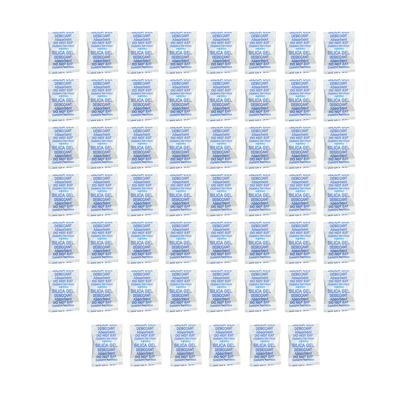 رطوبت گیر silica gel مدل RETIRO وزن 1 گرم بسته 54 عددی