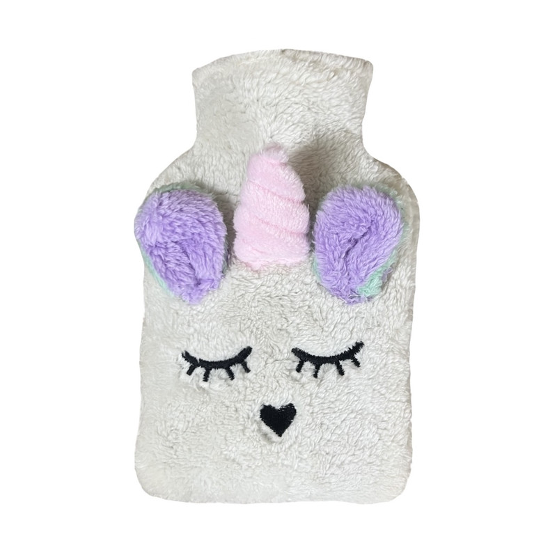 کیسه آب گرم کودک اویش مدل تک‌شاخ با ظرفیت ۸۰۰ میلی‌لیتر