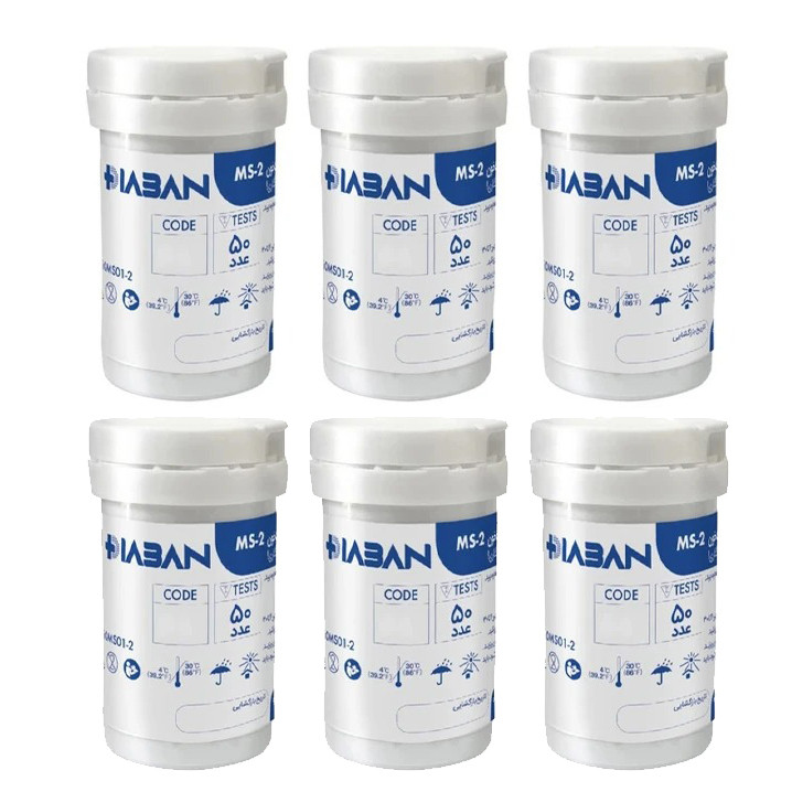 نوار تست قند خون دیابان مدل MS-2 سازگار با دستگاه دیابان شش بسته ۵۰ عددی