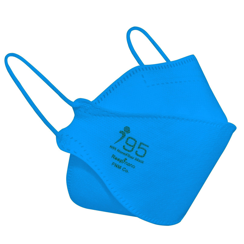 ماسک تنفسی ریما مدل سه بعدی N95 نانو کد Blue-F95 بسته 25 عددی