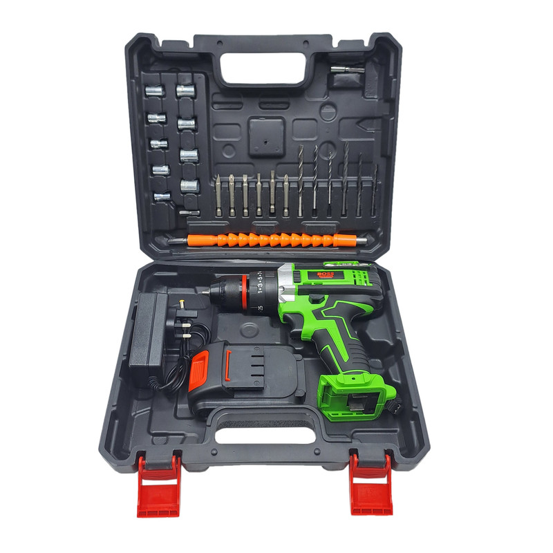 مجموعه 28 عددی دریل چکشی شارژی باس مدل  36VF MAX /LI _ ION کد 1