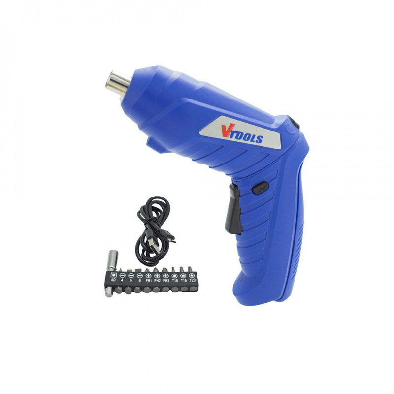 پیچ گوشتی شارژی 3.6 ولت وی تولز مدل VT1213 مجموعه 12 عددی